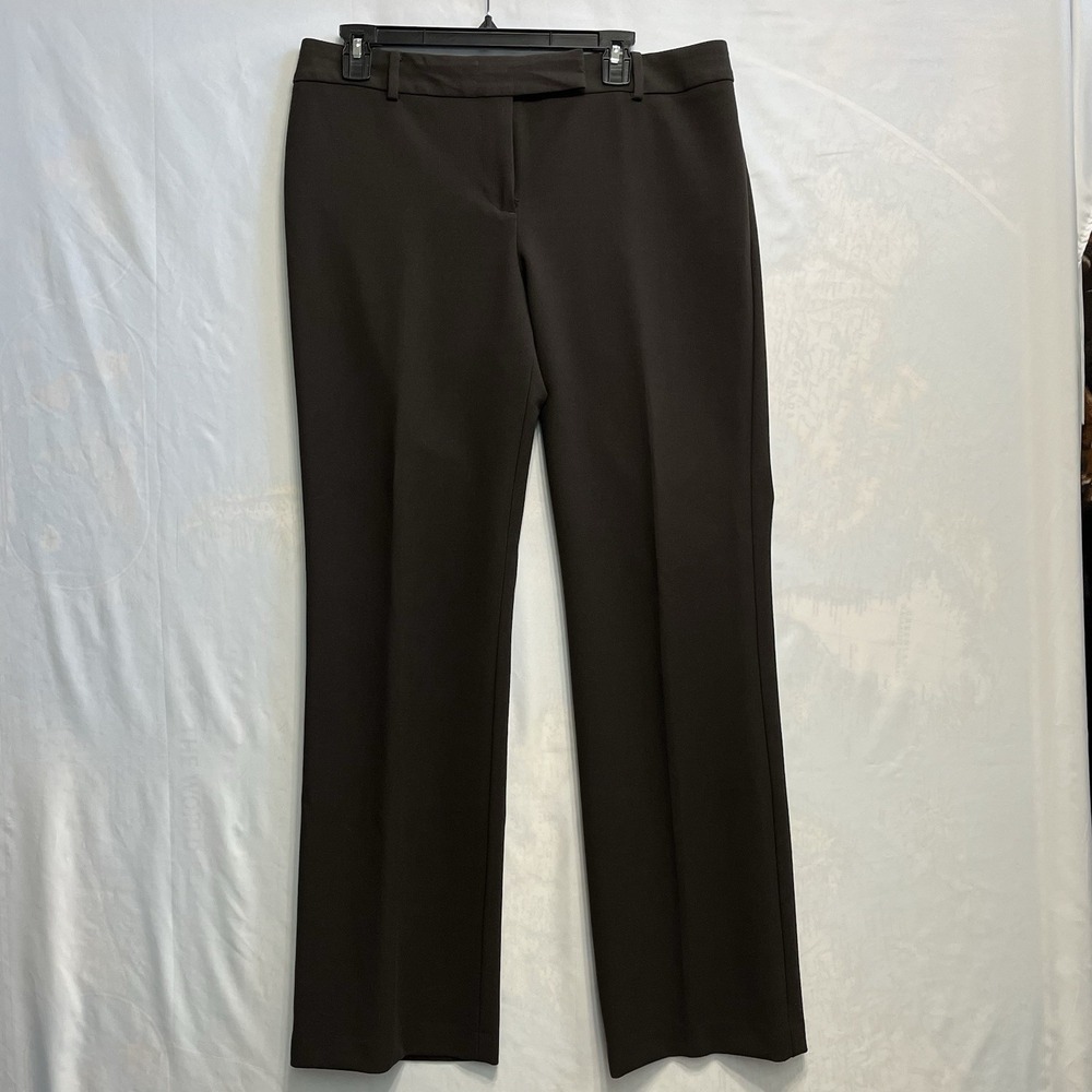 Talbots Women's Dress Pants Good Brown Signature Straight Career Size 10